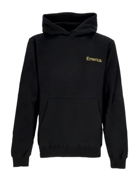 Felpa Cappuccio Uomo This Is Skateboarding Hoodie Black - Emerica - FashionsVida