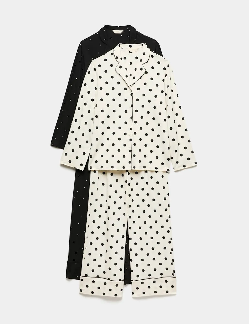 Pack Soft Touch Polka Dot Pyjama Sets Black Mix female - M&S - FashionsVida
