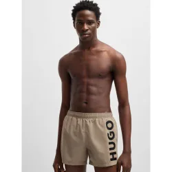 HUGO Mens Medium Brown Abas Swim Short - Male - Brown - X-Large