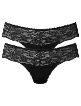 NUANCE Tanga 'Thong 2pack' negro