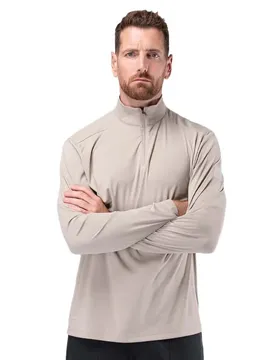 Rash Guard Manches Longues Uvactive 1/4 Zip Stone S