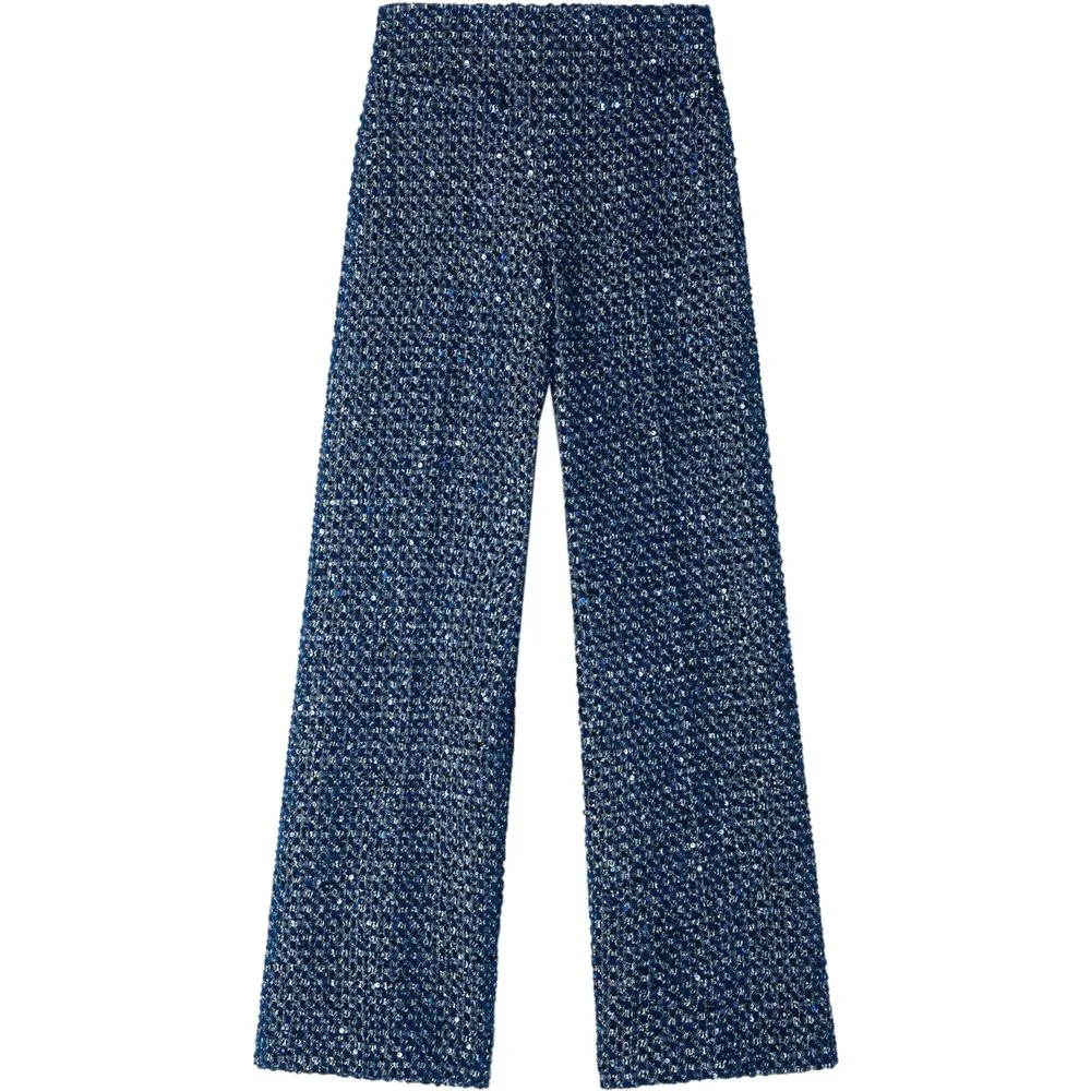 Pantalones rectos de mujer de talle alto - sandro - FashionsVida