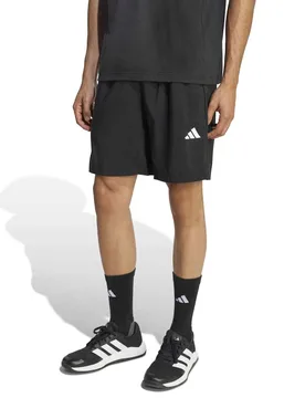 Essentials Base 3 Stripes Woven Shorts Black male - Adidas - FashionsVida