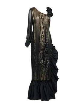 Vestido largo Mujer Negro 38 Mujer - Gianni Molaro - FashionsVida