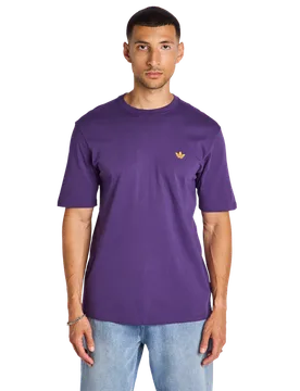 Adicolor Men T-Shirts - Purple - Size L - Cotton Jersey - Purple - Size: Large - Adidas - FashionsVida