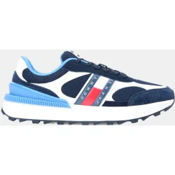 Zapatillas de hombre estilo runner en color azul y blanco de Tommy Jeans