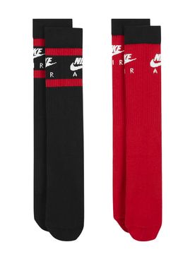 Everyday Essential Crew Socks - Socken - schwarz rot - Unisex - Size: M