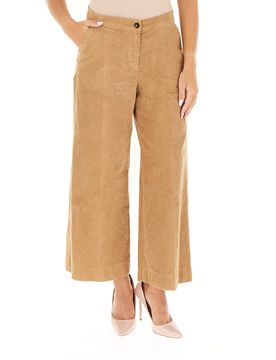 Pantalone in velluto CAMMELLO 46