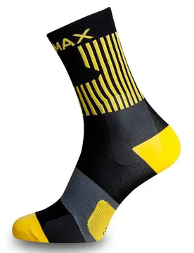 Chaussettes Courtes Grip Max Black / Yellow EU 44-48 Homme