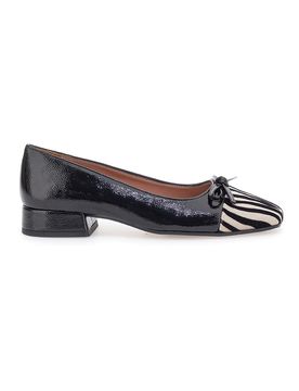 Ballerine Nere Con Fantasia Animalier c1518 40