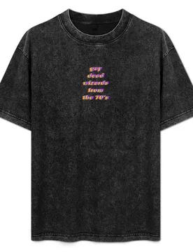 Dead gay wizards from the 70's T-Shirt Simple Solid Color Crew Neck Tee - Aliexpress - FashionsVida