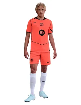 Kurze Dritte FC Barcelona 2025/26 - Orange - male - Size: XS