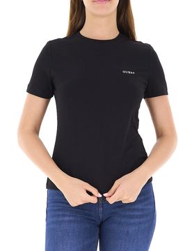 Guess T-shirt misto modal NERO S