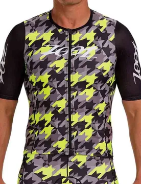 Maglia A Maniche Corte Niuhi Yellow / Black / Grey