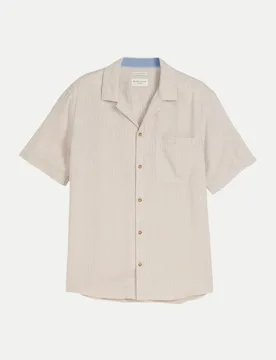 Hemd mit Reverskragen Beige XXL - Tom Tailor Casual - FashionsVida