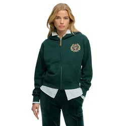 Felpa Con Zip Country Club Dark Pine Green XS