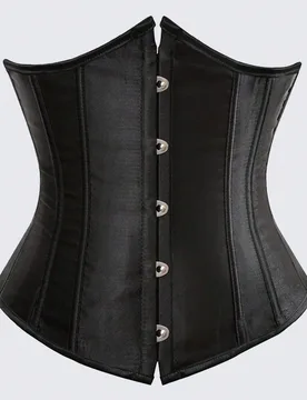 Pieza Cinturón de cintura de unicolor para mujer, Bustier moldeador de satén, Diseño de cintura ceñida, Tela de satén suave, Adecuado para uso di - Shein - FashionsVida