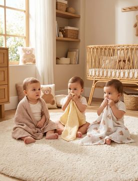 Set di pannolini in mussola con motivo orsetti 3 pack - beige