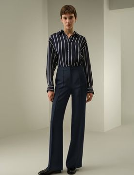 Pantaloni In Seta Femmina Resistente Alle Pieghe Pura Seta Confort Di Lusso E Vestibilità Fluid Comodo E Amichevole 42