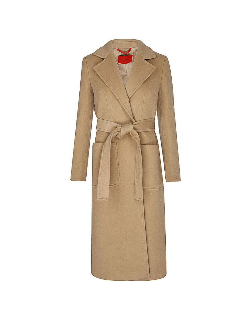 Abrigo de lana RUNAWAY camel 38