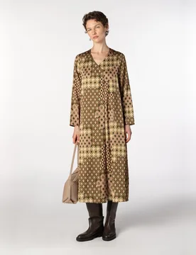 Falda recta de punto jacquard - Naulover - FashionsVida