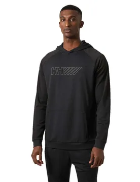 Felpa Con Cappuccio Lifa Tech Lite Black L - Helly Hansen - FashionsVida