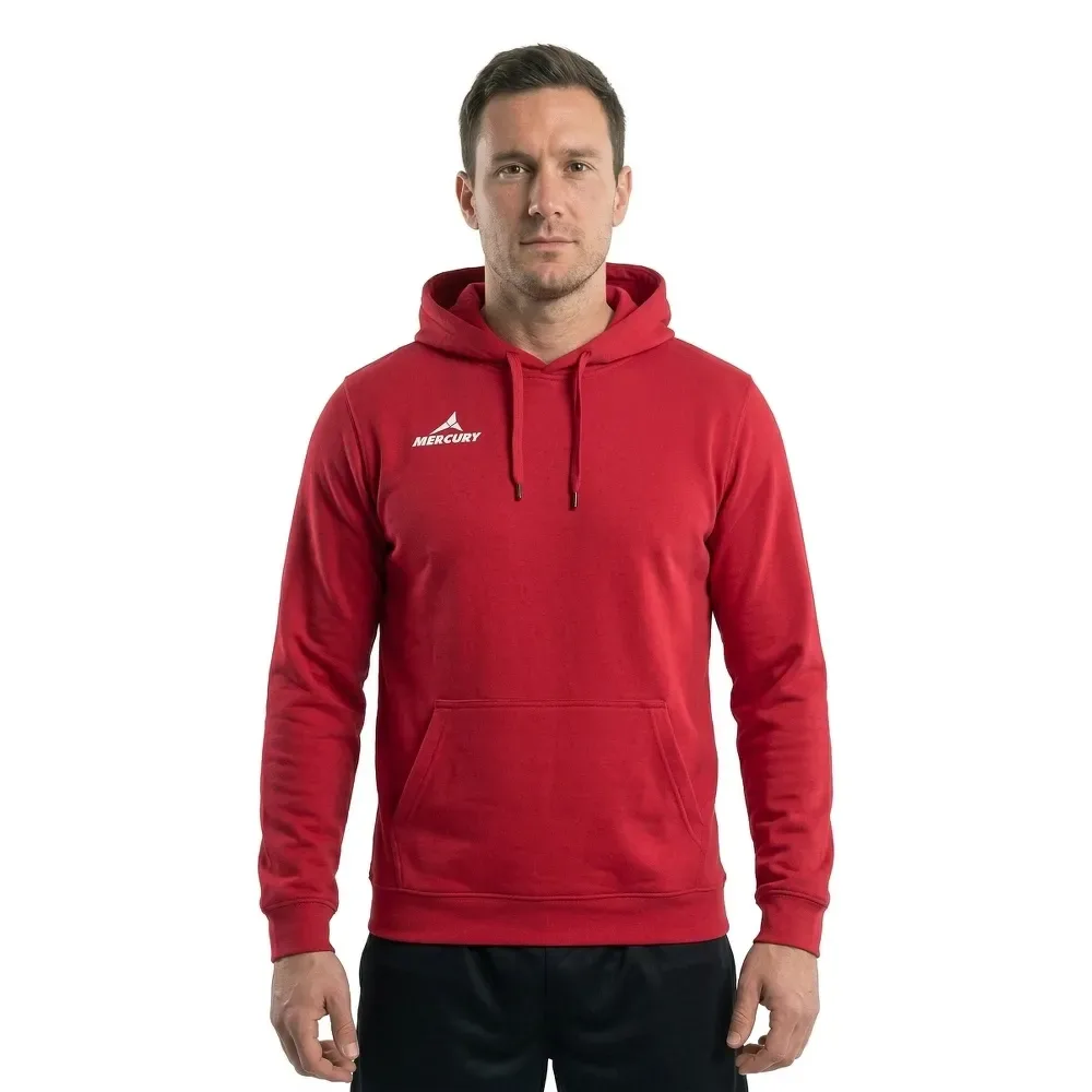 Equipment Sweat à Capuche Performance Red M - Mercury - FashionsVida