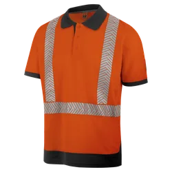 Polo de travail haute-visibilité orange fluo Orange S