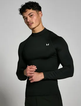Camiseta interior de entrenamiento de manga larga y cuello alto para hombre de - MP - FashionsVida