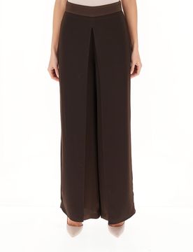Pantalone a palazzo MARRONE 44