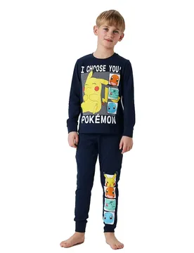 Pyjama à Manches Longues Abel Pokemon Navy Blazer 7-8 Années Garçon