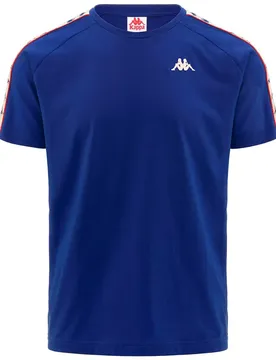 T-shirt à Manches Courtes Coen Slim 222 Banda Blue Royal / White Antique / Red S
