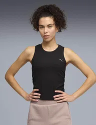 Cloudspun Modal Rich Ribbed Tank Top Black female
