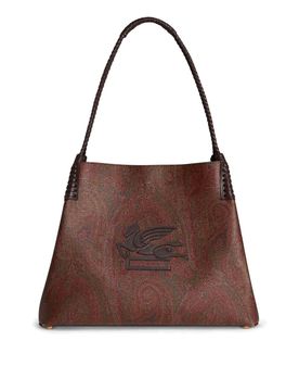 Borsa tote media in pelle Paisley Libra