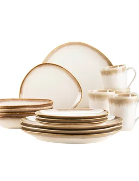 Kombiservice, Steinzeut LA SINFONIA beige - MODERNE HAUSFRAU - FashionsVida