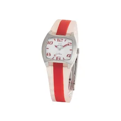 Womens Analog Water Resistant Watch - White Rubber - One Size