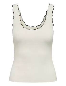 JDYNANNA S/ SCAOP EDGE TOP KNT N femae - L - FashionsVida
