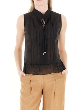 Blusa smanicata NERO XL