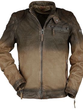Lederjacke - Arne Slim Fit Lamov - S bis XL - für Männer - Größe S - dunkelbraun - Männer - male