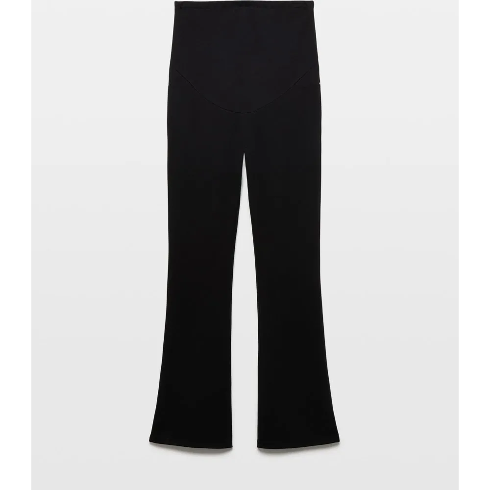 Pantalón premamá de punto corte flare - Southern Cotton - FashionsVida