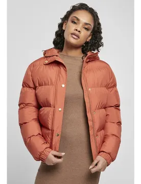 Giacca Hooded Puffer Red Pale XS