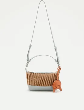 Jo & Mr. Joe - Bolso bandolera en mezcla de materiales y detalle charm - Jo & Mr. Joe - FashionsVida