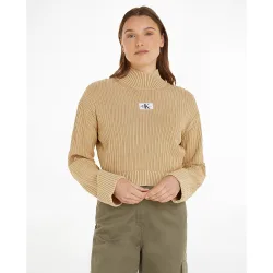 Jersey de Mujer de algodon color arena