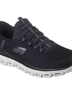 Baskets Sans Lacets Glide Step Black Mesh / Pu EU 44 - Skechers - FashionsVida