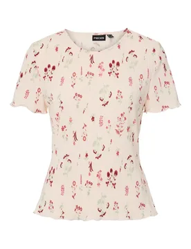 PCFLORA SS O-NECK TOP JRS NOOS BC female - XS - FashionsVida