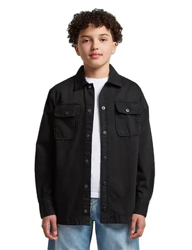 Camicia Overshirt D29718-01 Dark Black 12 Anni