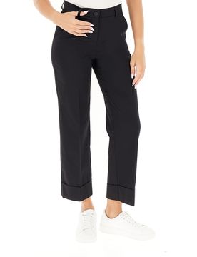 LINKS Pantalone wide leg NERO 42