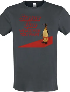 T-Shirt - Amplified Collection - Whatever Penguin - S bis XXL - für Männer - Größe XXL - charcoal - Lizenziertes Merchandise! - Männer - male - Status Quo - FashionsVida