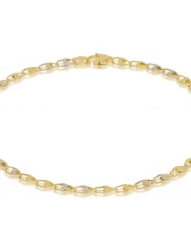 Bracciale Uomo in Oro Giallo e Bianco 803321718173