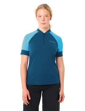 Maglia A Maniche Corte Altissimo Q-zip Shore Blue - Vaude Bike - FashionsVida
